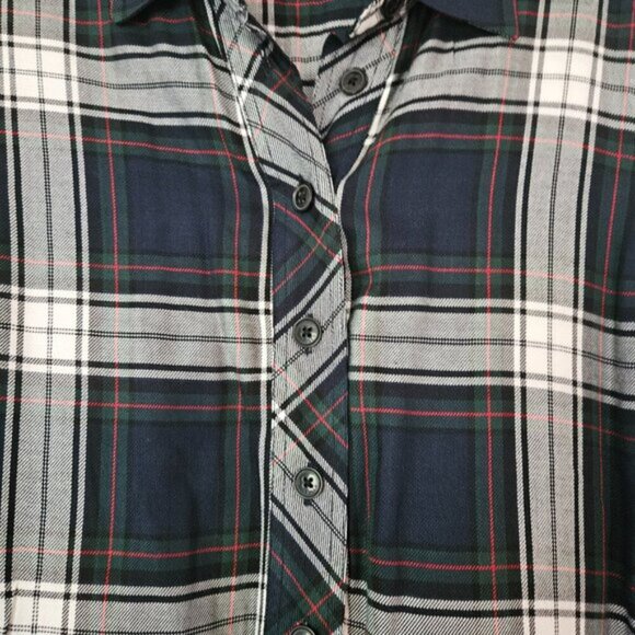 Tommy Hilfiger Front Shirt Tunic Plaid - Picture 7 of 12
